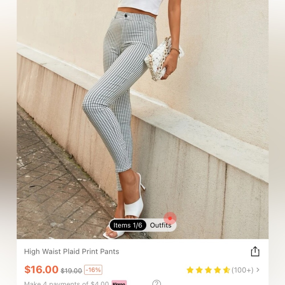 SHEIN patterned pants